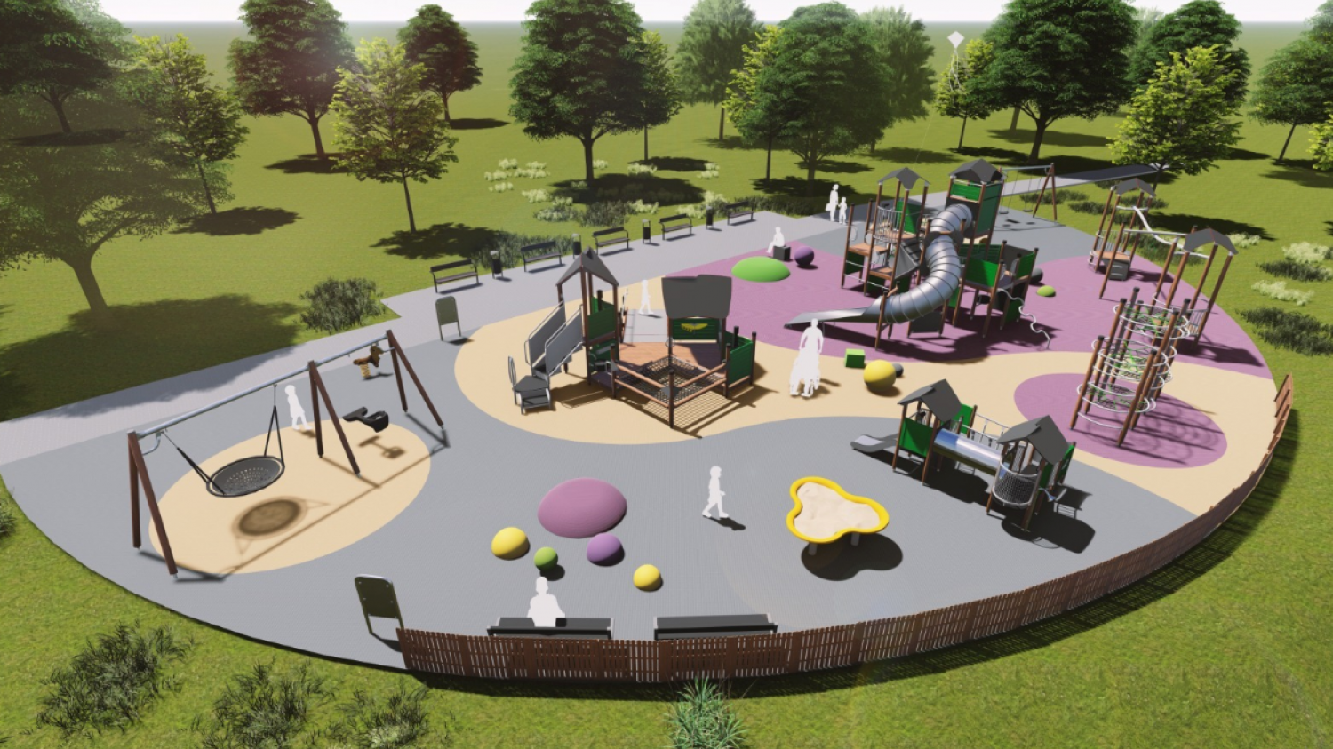 Nordeķu parkā atklās atjaunotu bērnu rotaļu laukumu