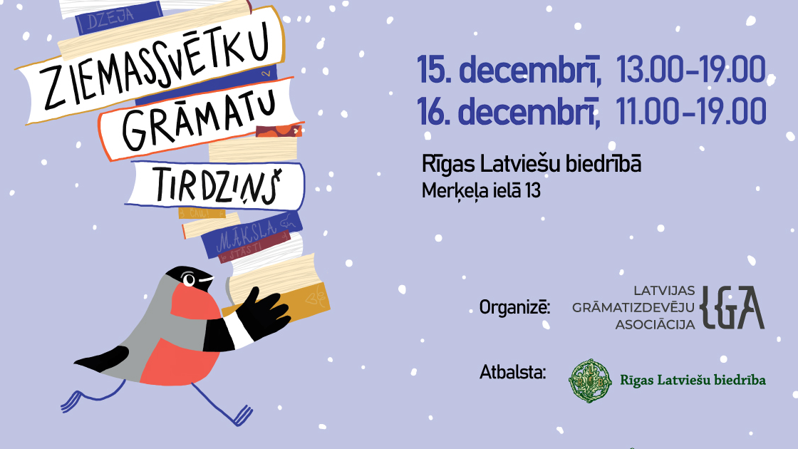 Latvijas grāmatu izdevēji aicina uz Ziemassvētku tirdziņu