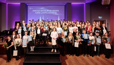 Godina labākos Rīgas skolēnus 2025. gadā