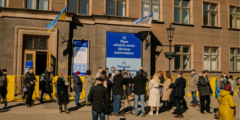 Rīgas atbalsta centrs Ukrainas iedzīvotājiem sāk darbu Kaļķu ielā 1