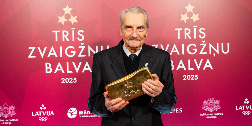 Andris Vitauts Kļaviņš saņem Trīs Zvaigžņu balvu par mūža ieguldījumu sportā