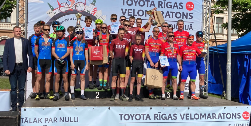 Aizvadītas šosejas riteņbraukšanas sacensības - Latvijas čempionāts U14 vecuma grupā un “Toyota” Rīgas velomaratons