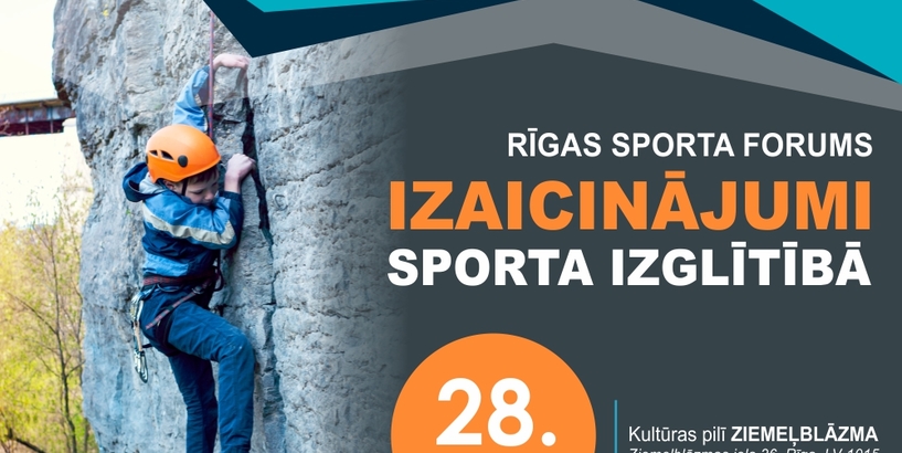 Notiks Rīgas sporta forums “Izaicinājumi sporta izglītībā”