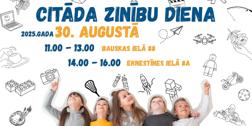 Rīgas Jauno tehniķu centrs aicina uz pasākumu “Citāda Zinību diena”