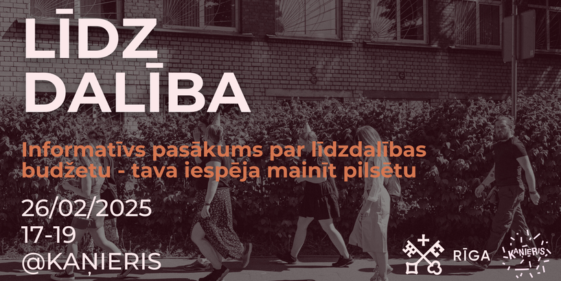 Informatīvs pasākums jauniešiem par Rīgas līdzdalības budžetu un projektu iesniegšanu