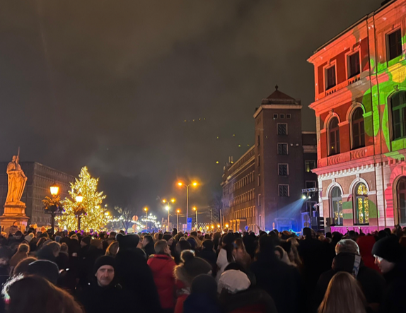 Jaunā gada svinības Rātslaukumā