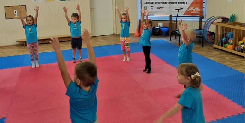Rīgas Bolderājas pirmsskolas pasākumi veltīti Latvijas Veselības sporta nedēļai