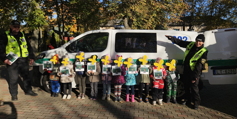 Rīgas 161. pirmsskolas izglītības iestādē viesojās Rīgas valstspilsētas pašvaldības policija