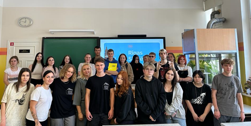 Rīgas Skolēnu domes pārstāvju vizītes Rīgas skolās