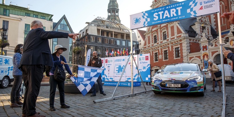 Dots starts Starptautiskā elektromobiļu maratona Latvijas posmam