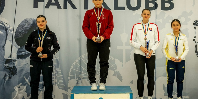 Latvijas paukotāja Ābele izcīna uzvaru Eiropas kadetu turnīrā Zviedrijā