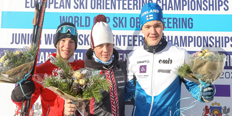 Ziemas orientēšanās sacensību 1. dienā Latvijai zelts Eiropas jauniešu čempionātā, elitē uzvar zviedrs un igauniete 