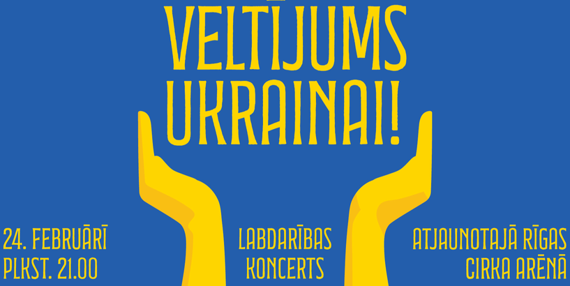 Ar savu veltījumu Ukrainai labdarības koncertā piedalīsies  vairāk nekā 100 Latvijas mūziķi  