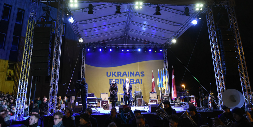 Pie Kongresu nama Ukrainas atbalstam notika sirsnīgs koncerts "Ukrainas brīvībai"