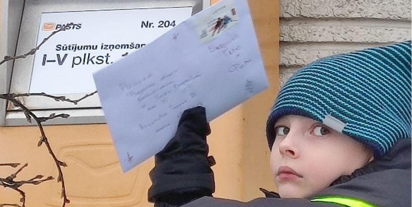Rīgas 232. pirmsskolas izglītības audzēkņi raksta vēstules Ziemassvētku vecītim