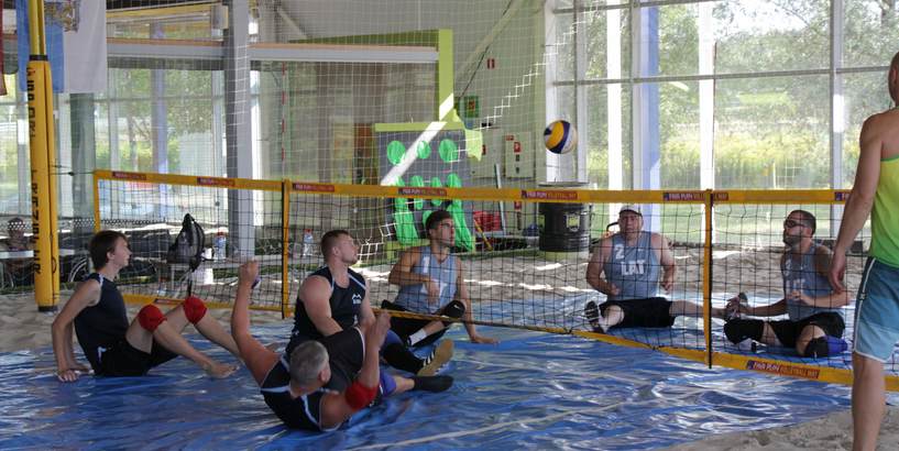 Zelts starptautiskajā sēdvolejbola turnīrā ”Riga beach sitting volley CUP 2018"