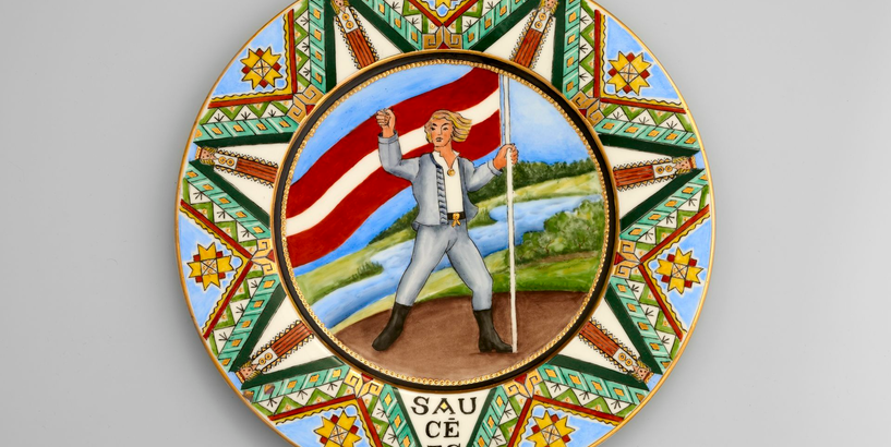 Ekspresizstāde “Beatrise Kārkliņa sveic svētkos!” Rīgas Porcelānā muzejā