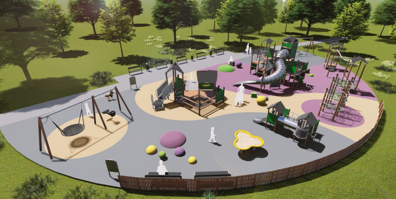 Nordeķu parkā atklās atjaunotu bērnu rotaļu laukumu
