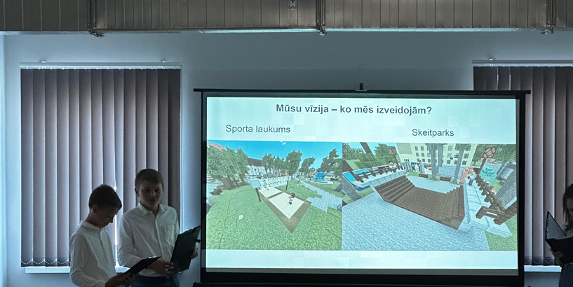 Jaunieši tiekas ar pašvaldību, lai kopā attīstītu Aristīda Briāna-Palīdzības ielas skvēru