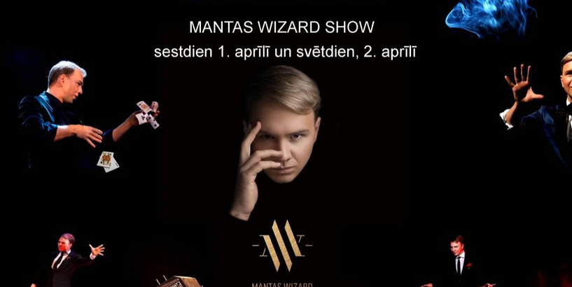 Labākais Lietuvas iluzionists ar izrādi «Mantas Wizard Show» uzstāsies Iluzionisma teātrī-muzejā «Mystero»