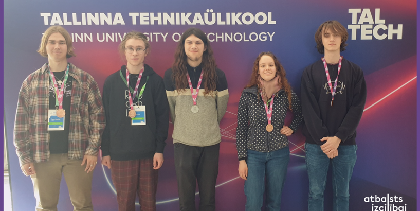 Ziemeļvalstu-Baltijas fizikas olimpiādē (NBPhO) skolēniem no Latvijas 1 sudraba un 5 bronzas medaļas