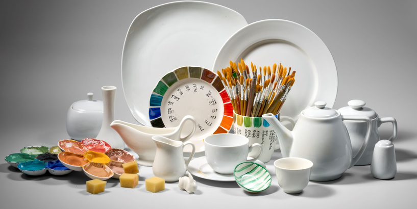 Rīgas Porcelāna muzejā porcelāna dekorēšanas darbnīca  “Porcelāna polihroma apgleznošana”