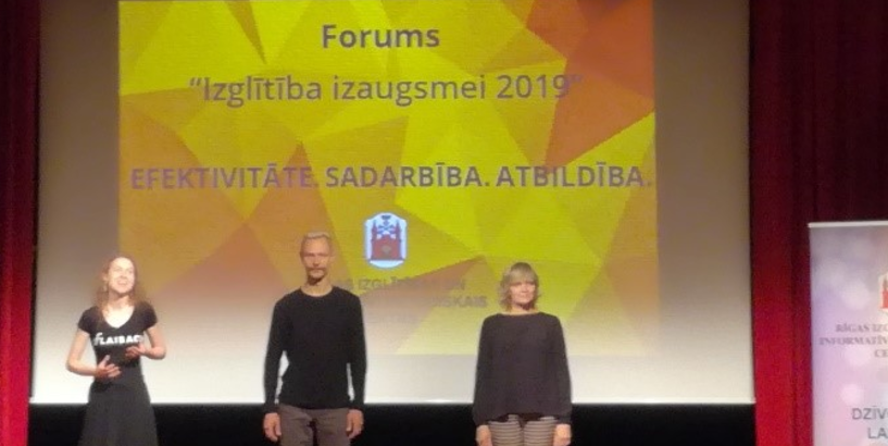 Rīgas pedagogi piedalījās forumā "Izglītība izaugsmei 2019" 