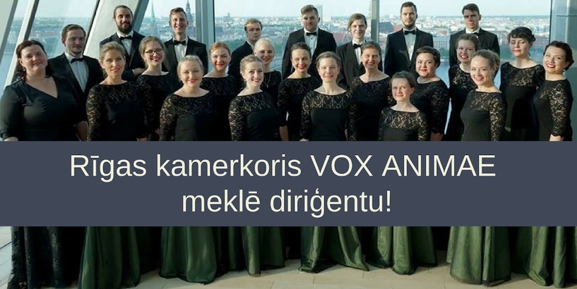 Rīgas kamerkoris “Vox Animae” aicina darbā diriģentu