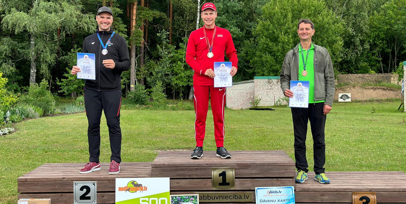 Vējš un Vēveris uzvar Latvijas čempionātā stenda šaušanā