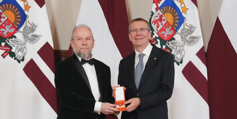 BZC "Tehnoannas pagrabi" vadītājs Alvis Balodis saņem Atzinības krustu