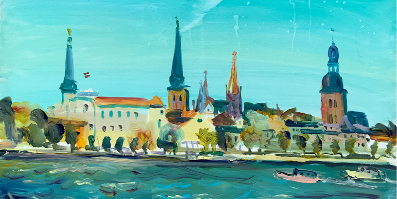 Aicina uz Latvijas galvaspilsētas – Rīgas iedvesmotu mākslas darbu izstādi