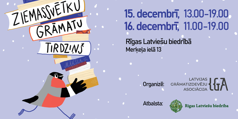 Latvijas grāmatu izdevēji aicina uz Ziemassvētku tirdziņu