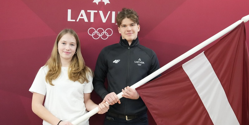 Latvijas karogu Pasaules Jauniešu Ziemas Olimpisko spēļu atklāšanas ceremonijā nesīs Kotāne un Mūrnieks