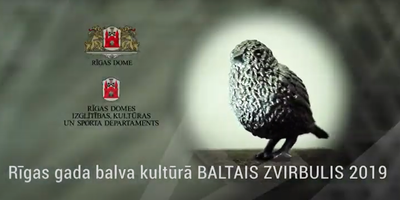 Rīgas gada balva kultūrā "Baltais zvirbulis 2019" 20. maijā RīgaTV 24