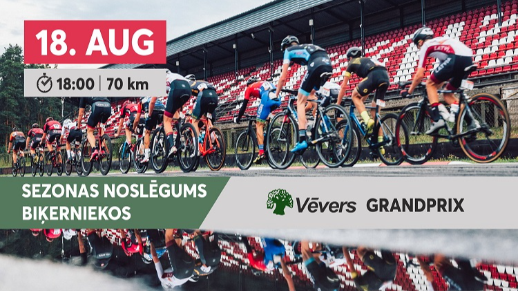 Trešdien Biķernieku apļi noslēgsies ar “VĒVERS Grand Prix” 70km grupas braucienu