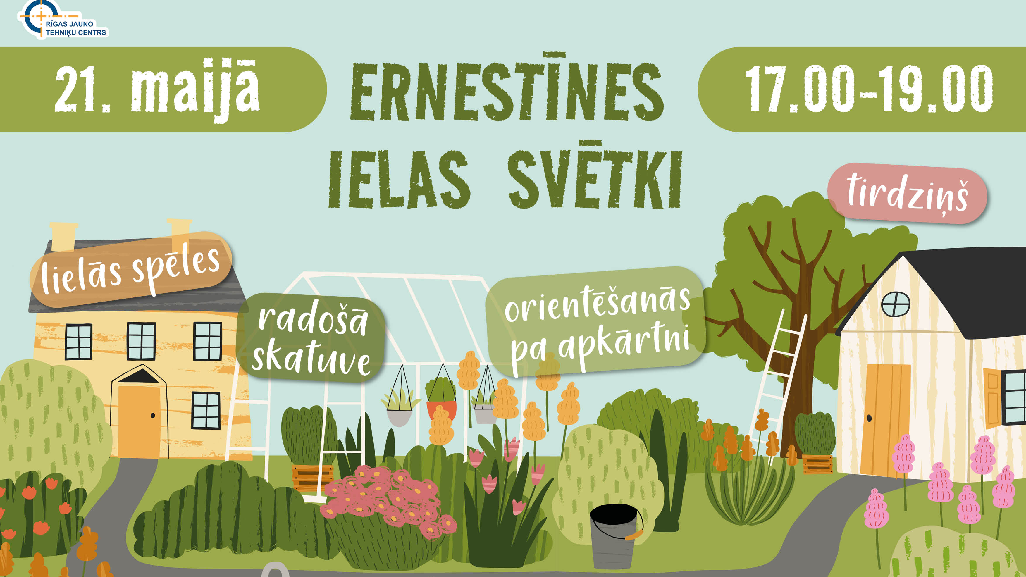 Rīgas Jauno tehniķu centrs aicina uz Ernestīnes ielas svētkiem