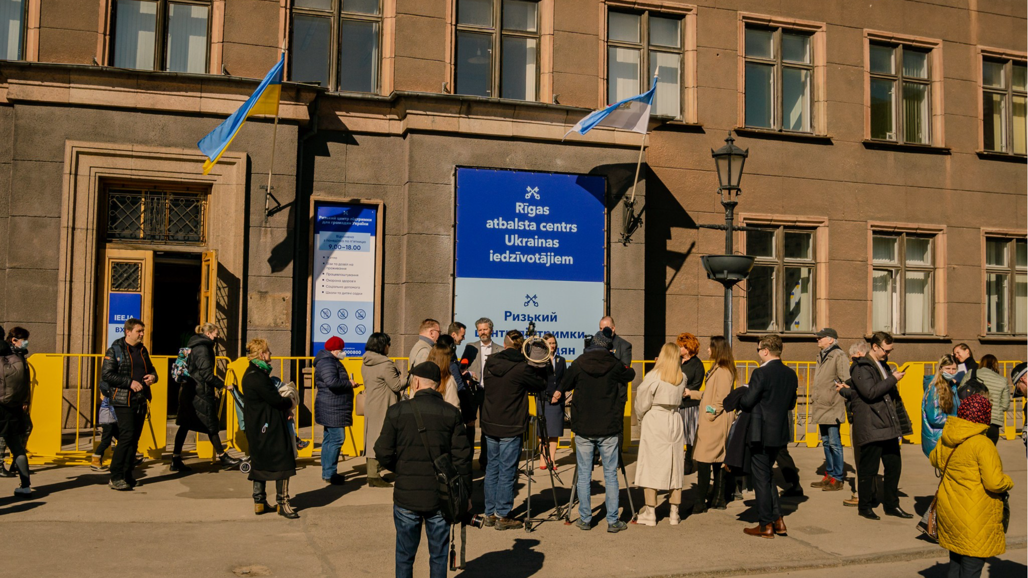 Rīgas atbalsta centrs Ukrainas iedzīvotājiem sāk darbu Kaļķu ielā 1