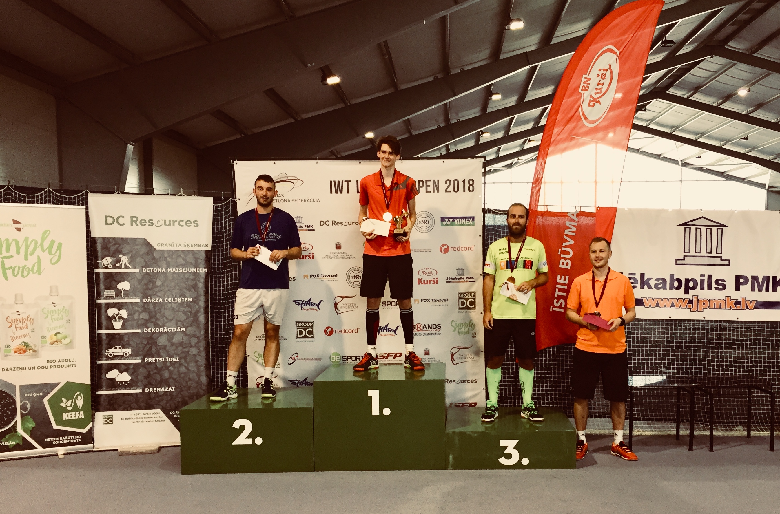 Noslēdzies pasaules kausa "IWT Latvian Open 2018" posms raketlonā 