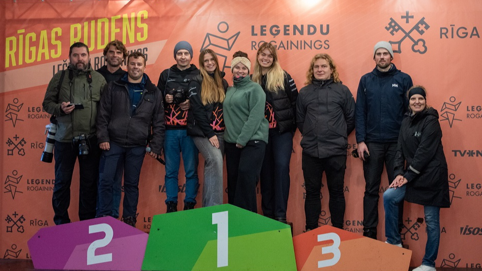 Grīziņkalnā aizvadīts "Rīgas rudens leģendu rogainings" ar spraigām cīņām vairākās grupās