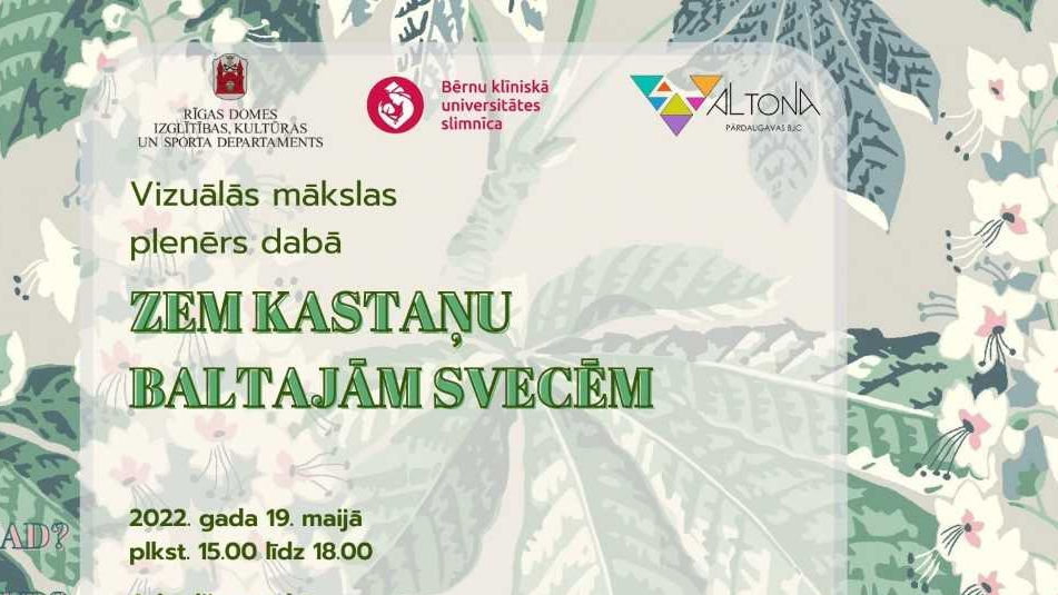 Vizuālās mākslas plenērs dabā “Zem kastaņu baltajām svecēm”