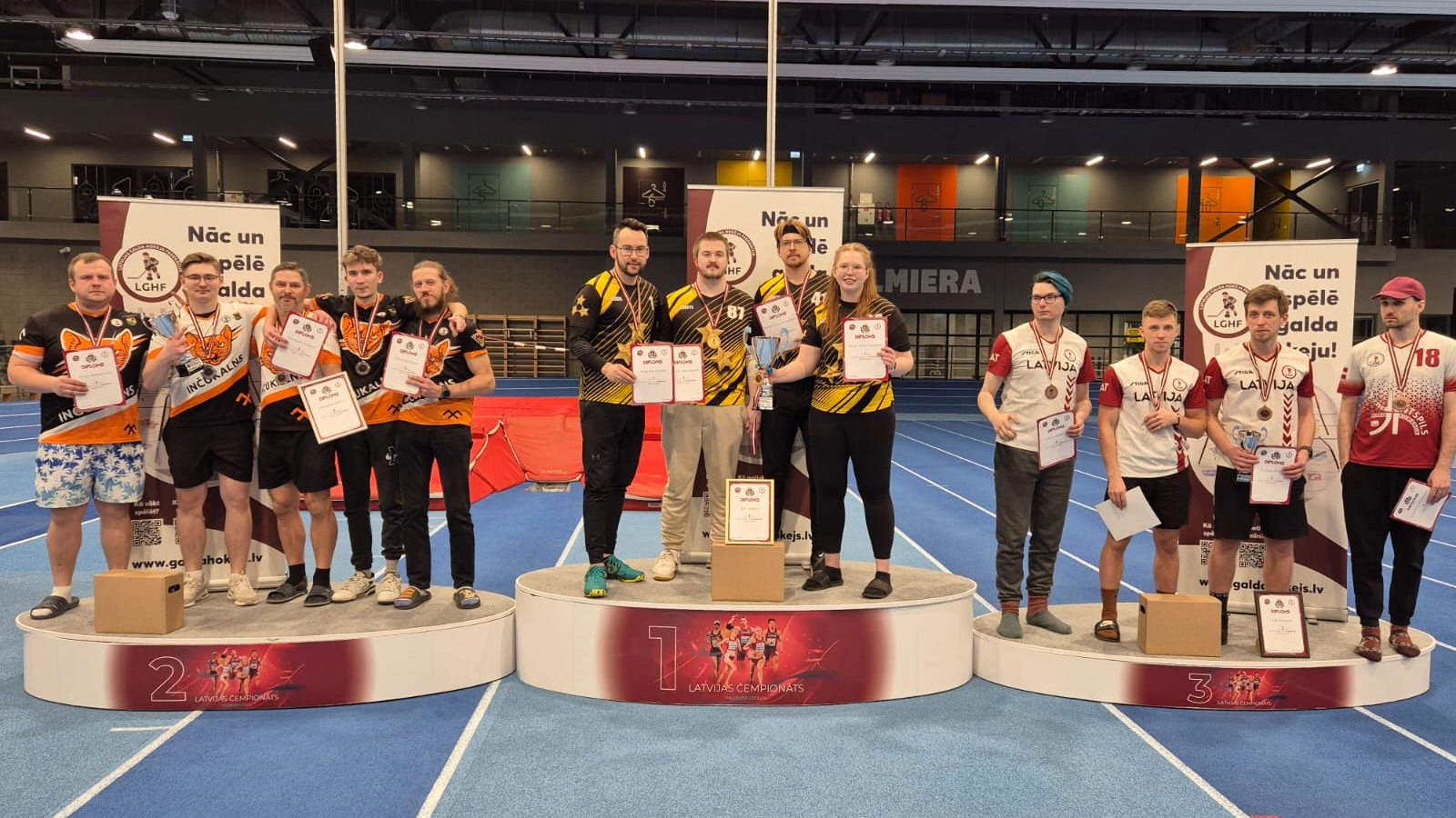 RBJC "Laimīte" sportisti 13. reizi uzvar Latvijas komandu čempionātā galda hokejā