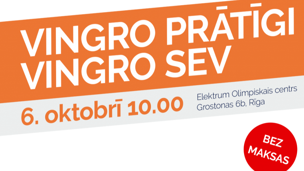 Iespēja sportot senioriem — bezmaksas nodarbības “Vingro prātīgi. Vingro sev”