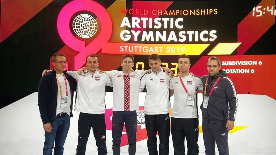 Vingrotāju starti 49. pasaules čempionātā sporta vingrošanā