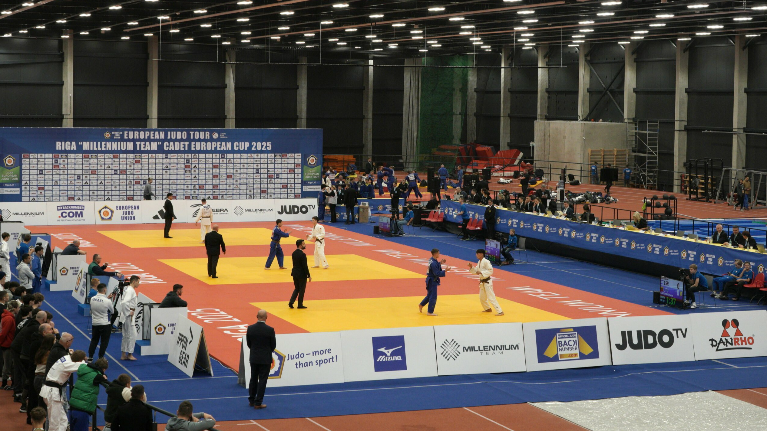 Rīgā norisinājās “Millennium Team” Eiropas kadetu džudo kauss