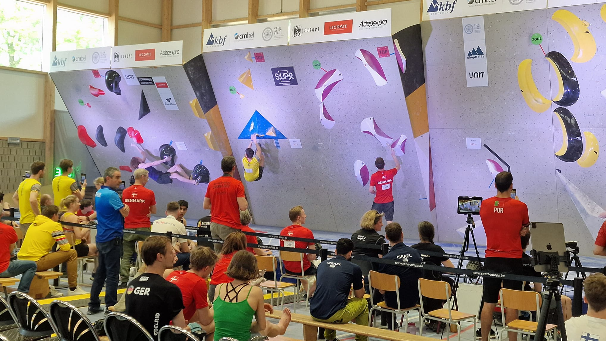 Noslēdzies Eiropas kausa posms Kāpšanas sportā boulderinga disciplīnā Beļģijā