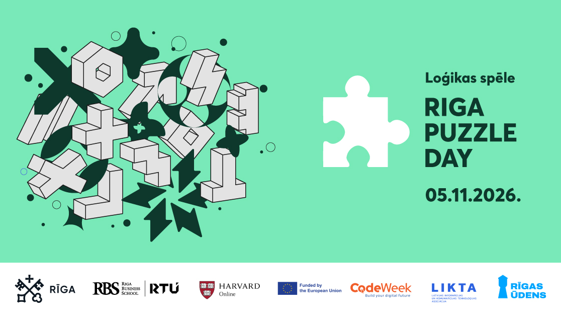 300 vidusskolēni sacentīsies loģikas uzdevumu risināšanā spēlē “Riga Puzzle Day”