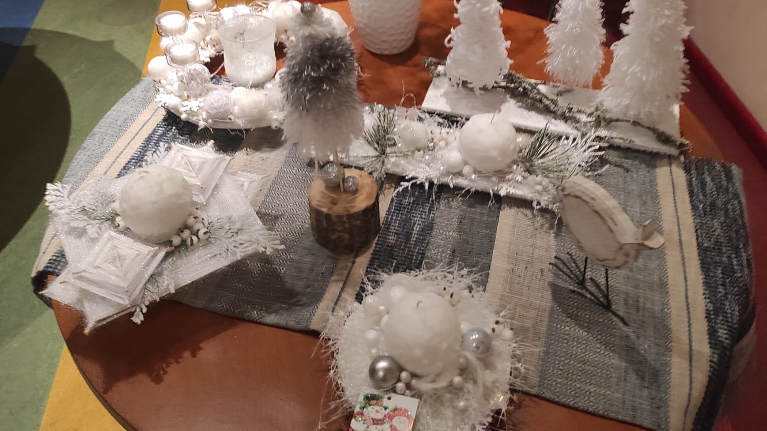 Baltā ziema Rīgas 275. pirmsskolas izglītības iestādes “Austriņa” darinājumos