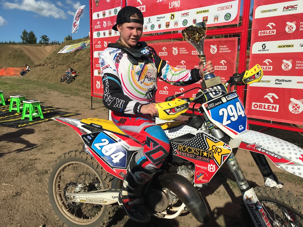 BJC “IK Auseklis” motosportistei Annai Stecjukai zelts  Polijas čempionātā kopvērtējumā dāmām