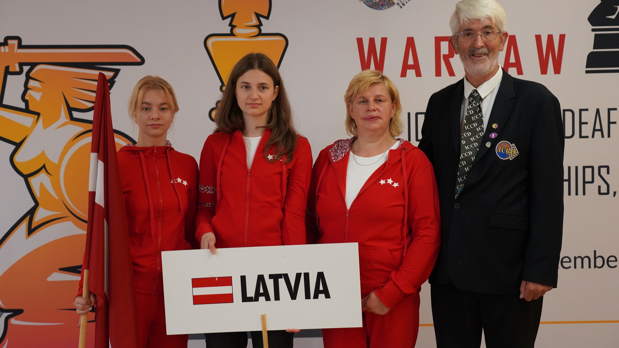 Latvijas komandai sudraba medaļa 19.ICCD Pasaules Nedzirdīgo šaha čempionātā komandām