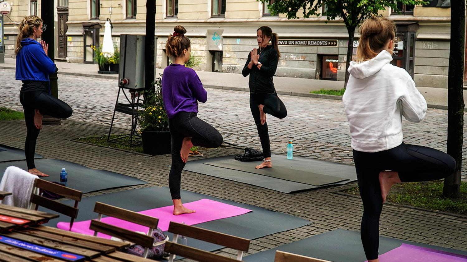 Iedzīvotājiem ir iespēja piedalīties bezmaksas fitnesa nodarbībās